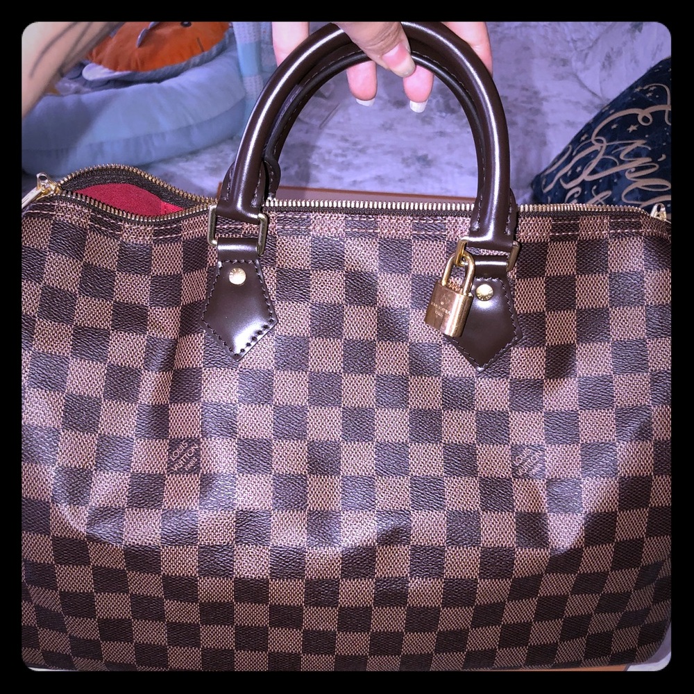 DAMIER EBENE SPEEDY BANDOUILER 35